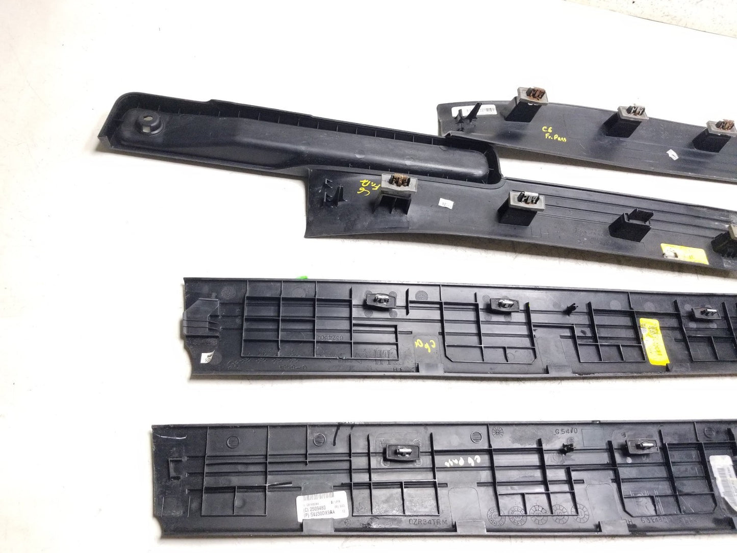 2011 - 2017 Dodge Grand Caravan Door Interior Sill Scuff Trim Cover Set OEM