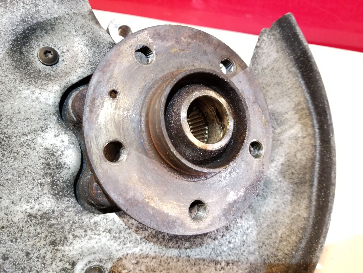 2014 Audi A6 Rear Driver Spindle Knuckle OEM