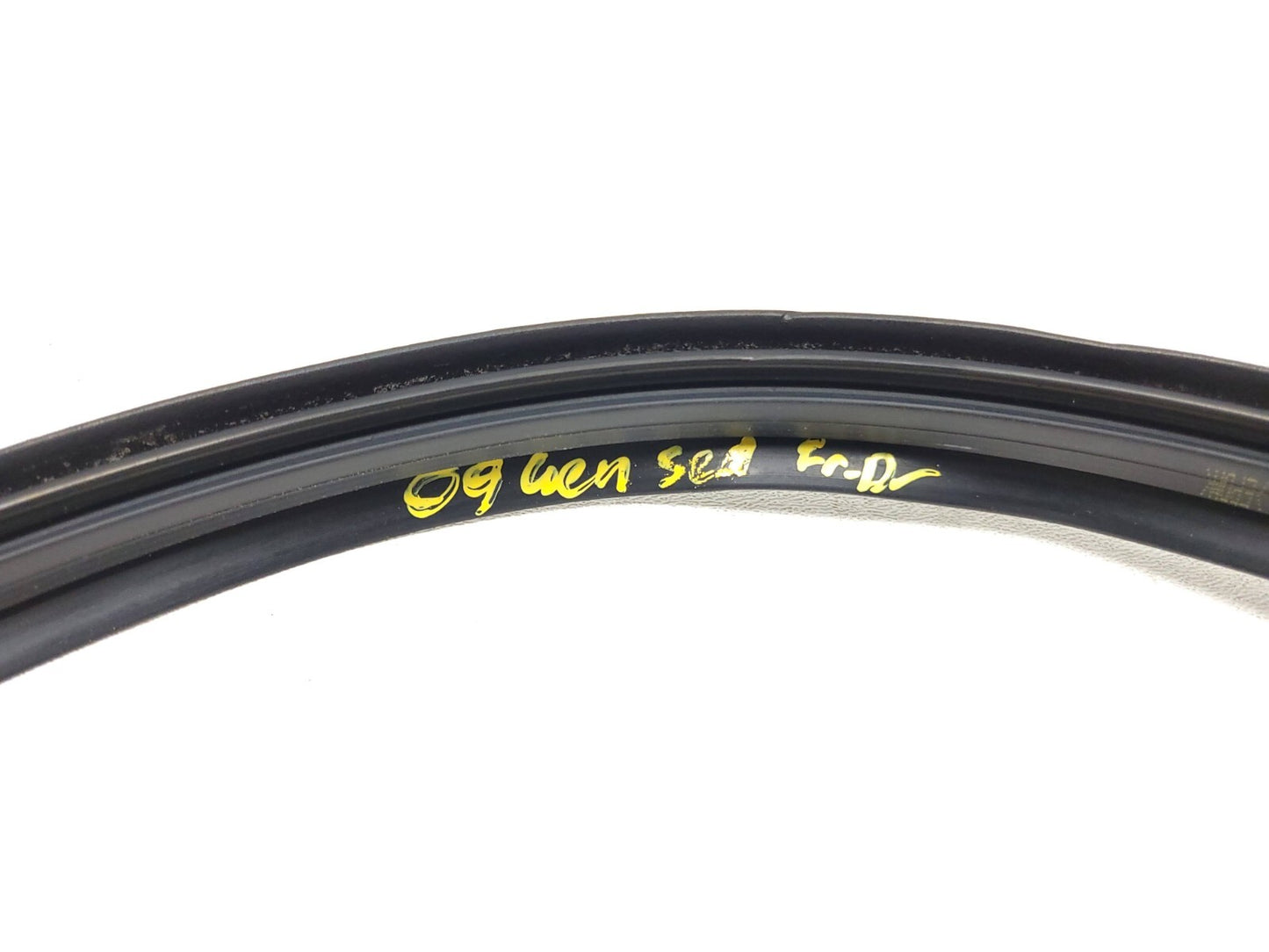 09-14 Hyundai Genesis Door Weatherstrip Seal Front Driver Side Left OEM Sedan
