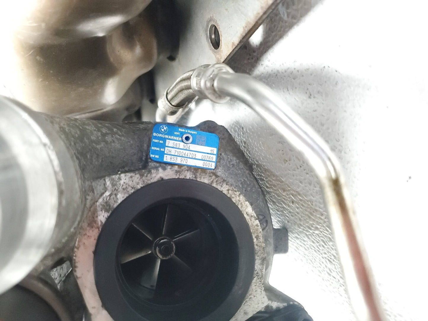 2013 BMW X6 Turbocharger W/ Exhaust Manifold Assy OEM