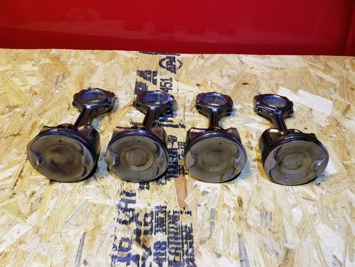 2012 Nissan Altima 2.5l Piston W/ Connecting Rod 4pcs OEM