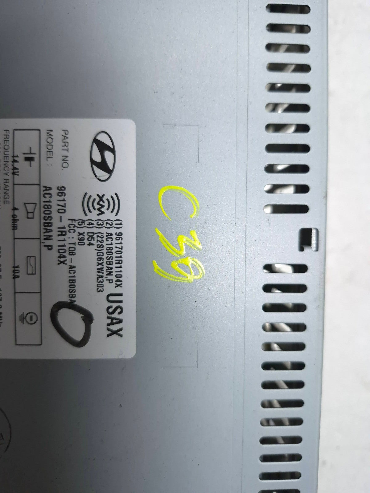 2014 Hyundai Accent AM FM Radio Xm Cd Mp3 Player OEM