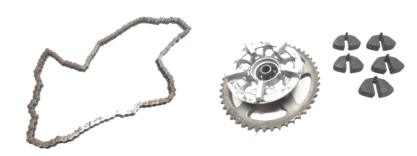 2006 Suzuki Katana Gsx600f Rear Sprocket Assy & Drive Chain OEM