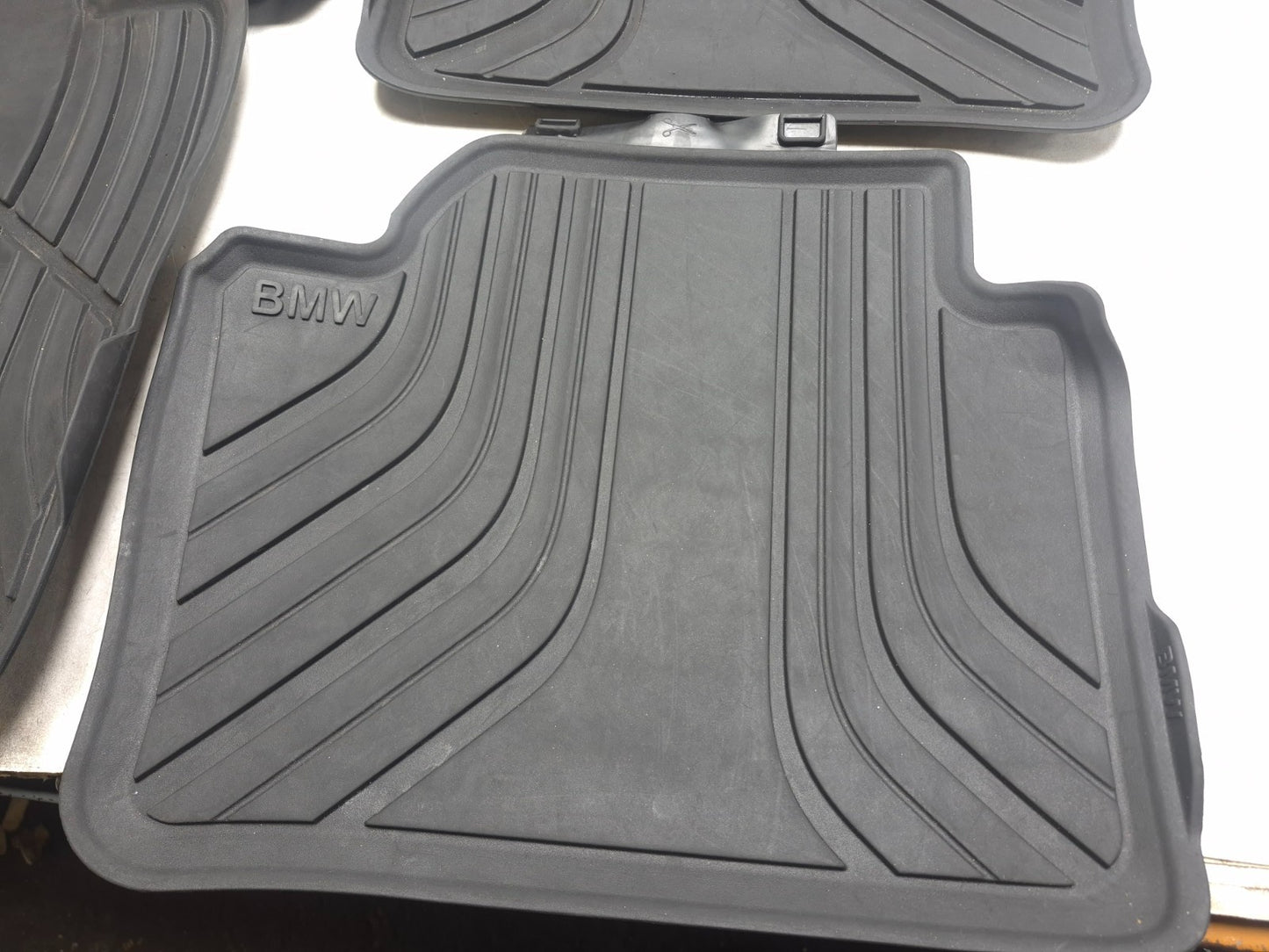2013 BMW 328i F30 All Weather Rubber Floor Mat Front & Rear 4pcs OEM