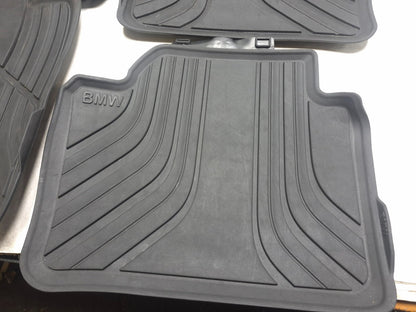 2013 BMW 328i F30 All Weather Rubber Floor Mat Front & Rear 4pcs OEM