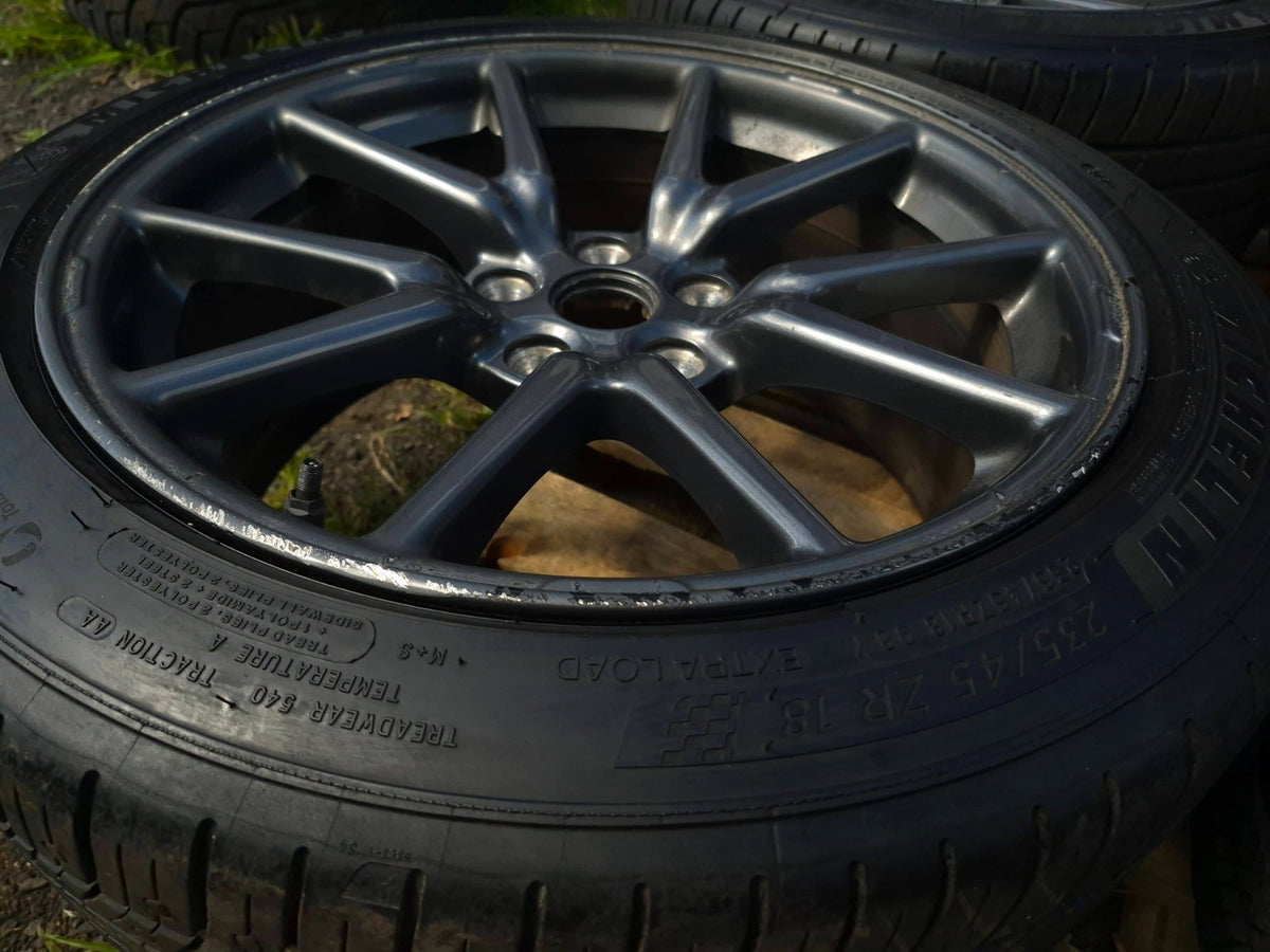 2019 Tesla Model 3 Wheel Rim W/tire Michelin 235/45/r18 18x8.5j 5.8/32 4 Pcs OEM