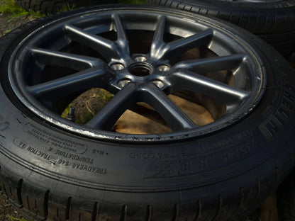 2019 Tesla Model 3 Wheel Rim W/tire Michelin 235/45/r18 18x8.5j 5.8/32 4 Pcs OEM