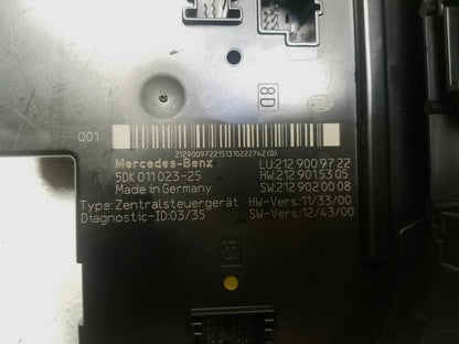2014 Mercedes E350 Rear Sam Fuse Box Relay OEM