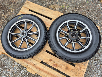 1987 Honda Gl1200i Rear & Front Wheel W/ Tire Pair 15" 16" OEM