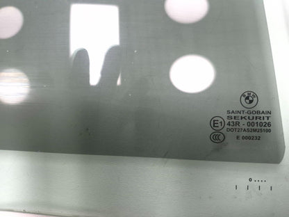 2011 BMW 750li Rear Door Window Glass Right Passenger Side OEM