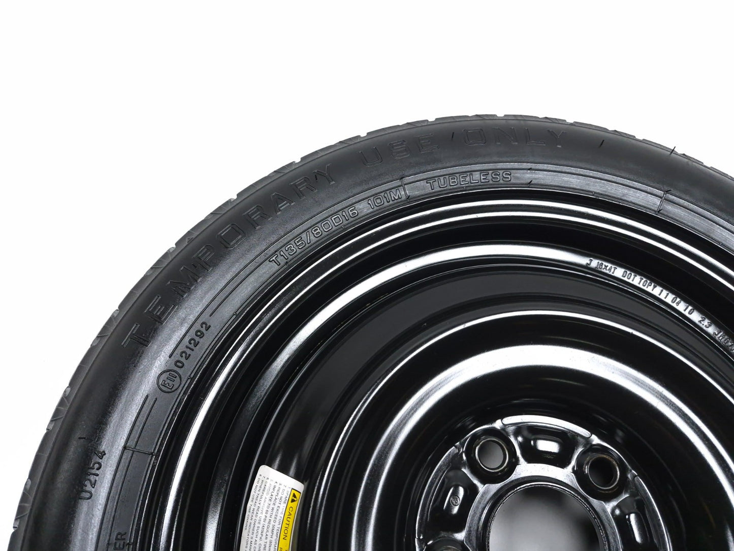 2011 Nissan Juke Wheel Rim W/ Tire T135/80 D16 OEM