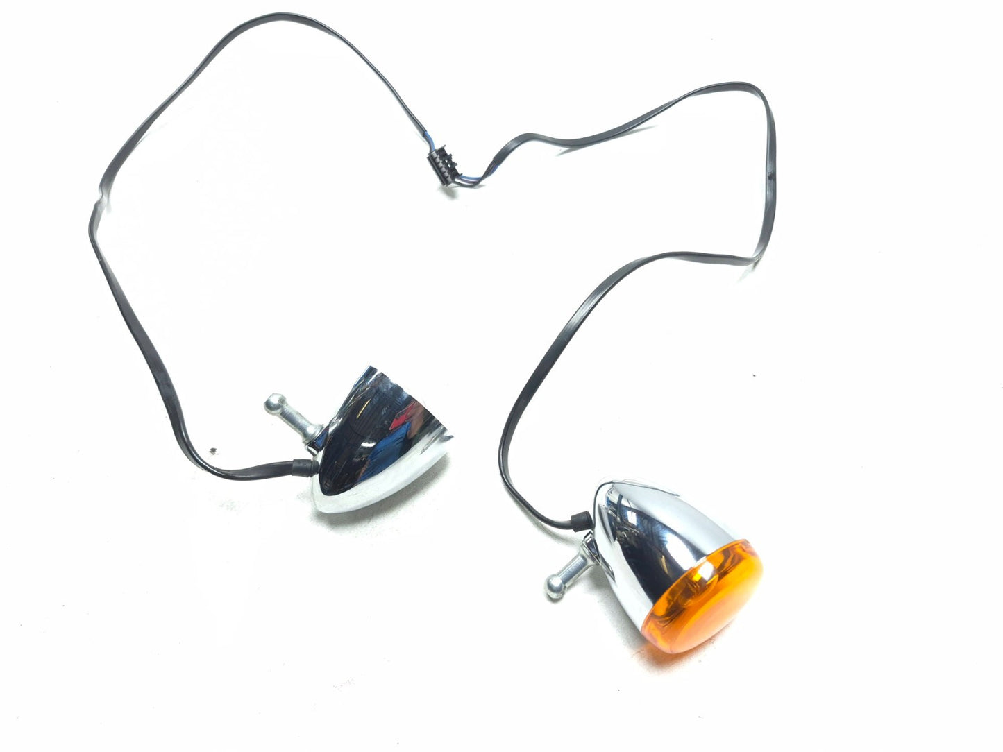 2000-2022 Harley Sportster Softail Dyna Front Chrome Bullet Turn Signal 2pcs