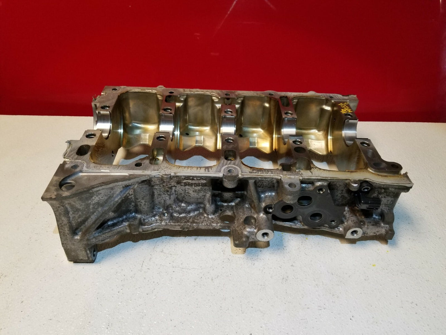 2016 Mazda 3 2.0l Engine Crankshaft Lower Block Housing OEM