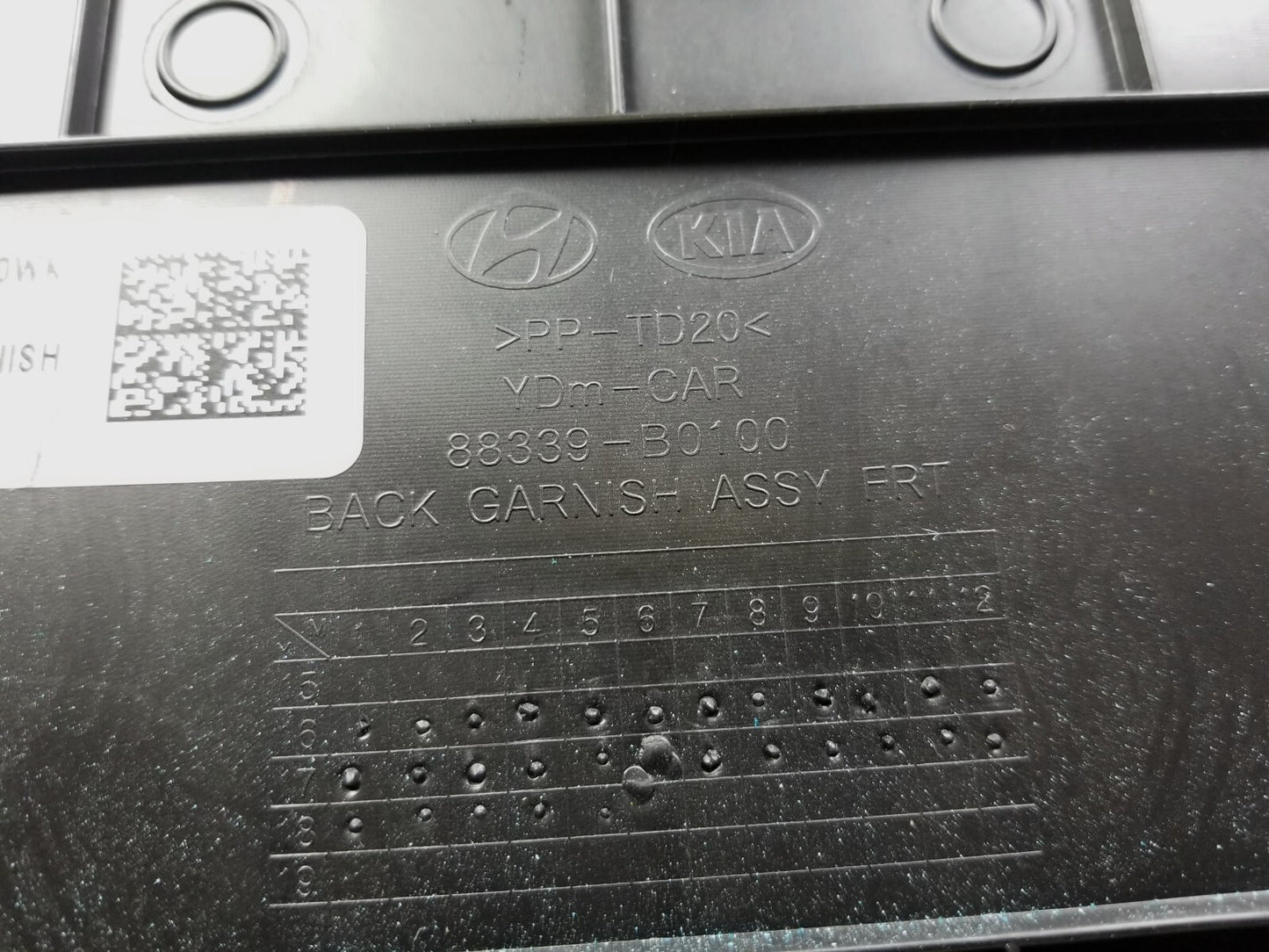 17 18 Kia Forte Seat Back Cover Trim Panel Front Driver Side Left OEM