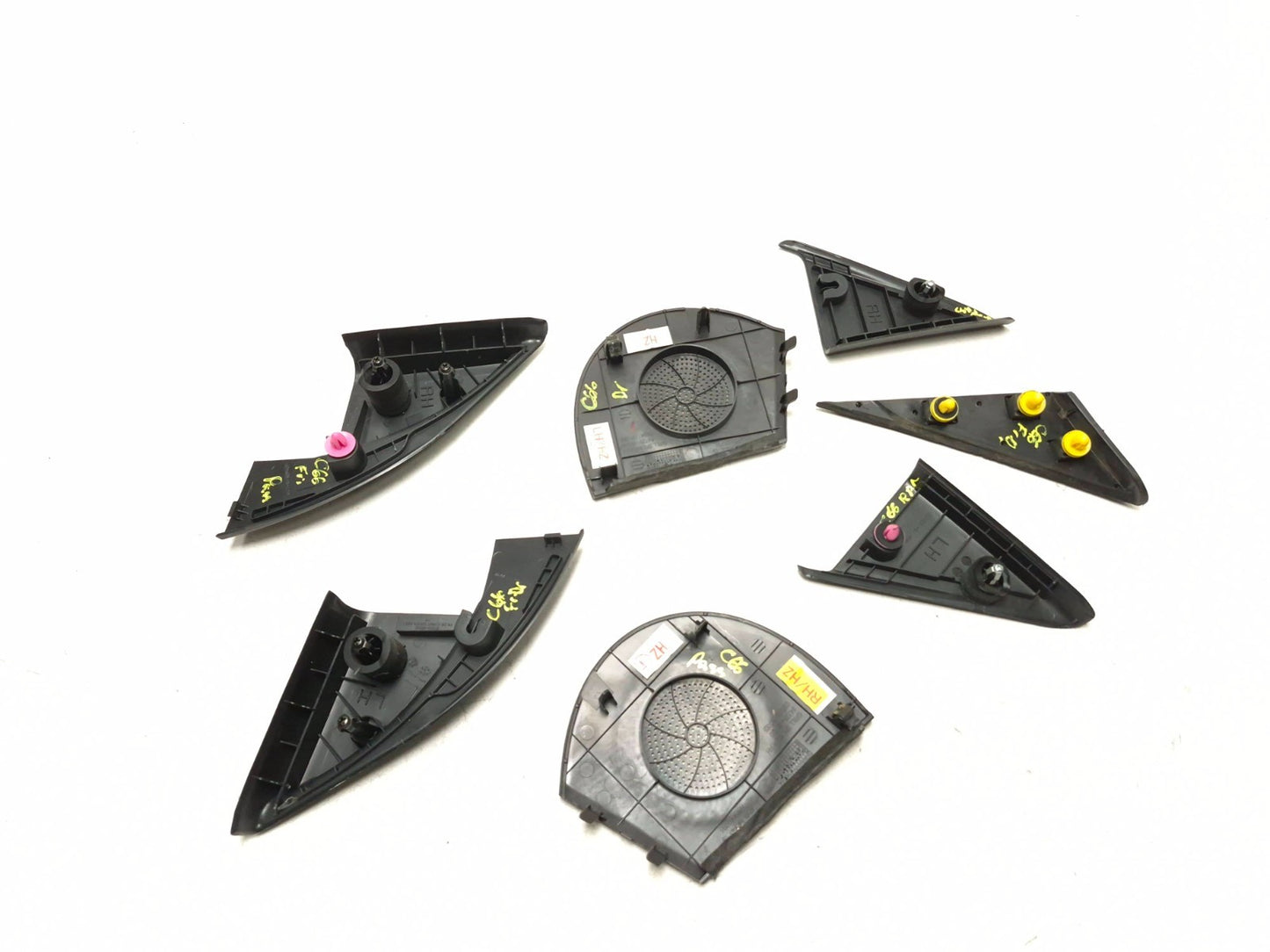 2012 Hyundai Sonata Door Mirror Trim & Dash Speaker Cover 5pcs OEM