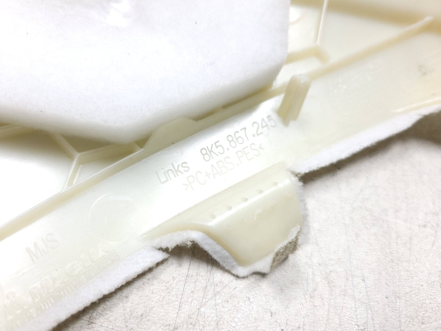 2009 - 2016 Audi A4 S4 Sedan Upper C & D Pillar Trim W/ Seat Belt Guide OEM