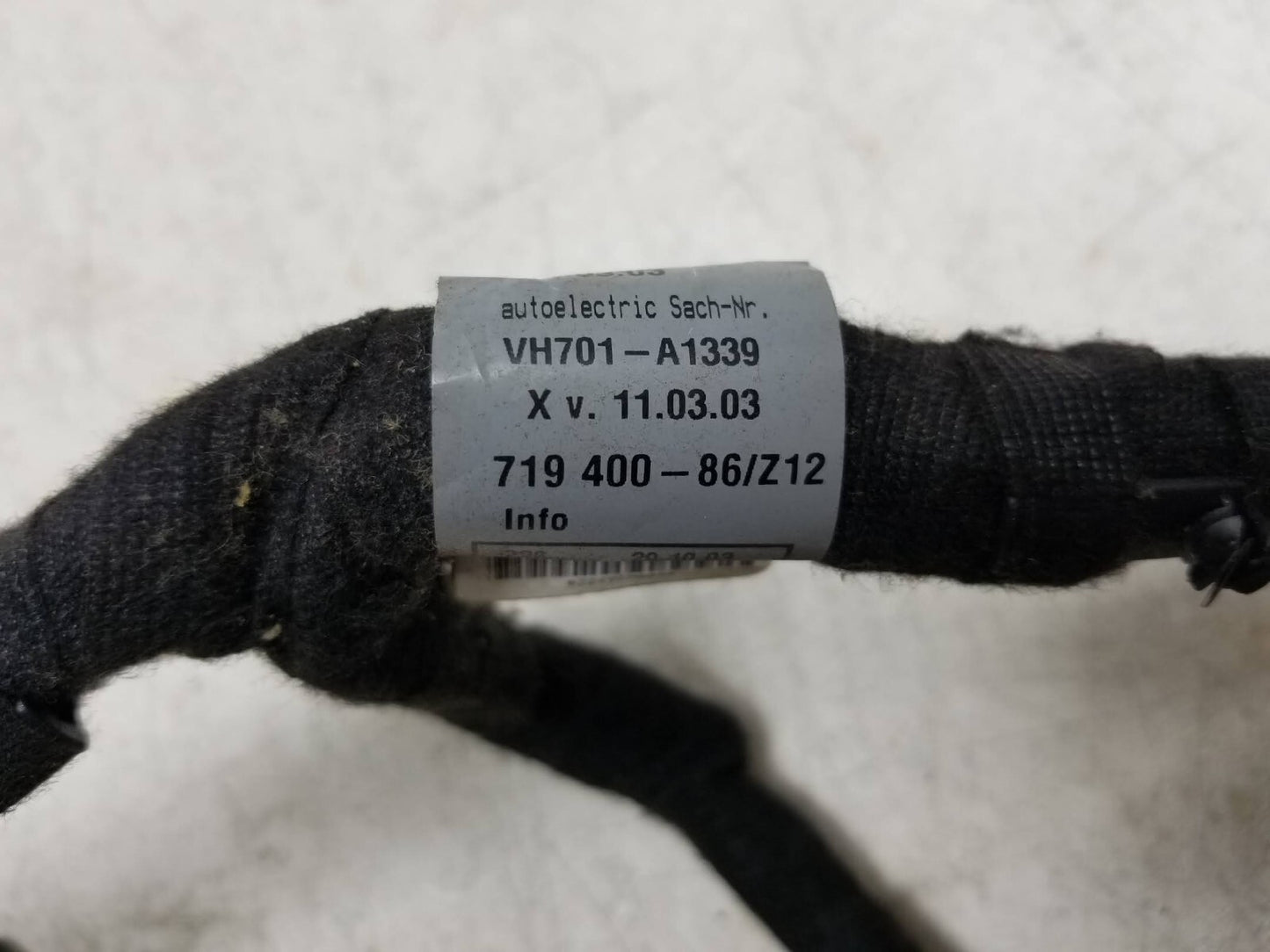 04-06 Porschee Cayenne Front Passenger Seat Wire Harness 7l0971364ad OEM