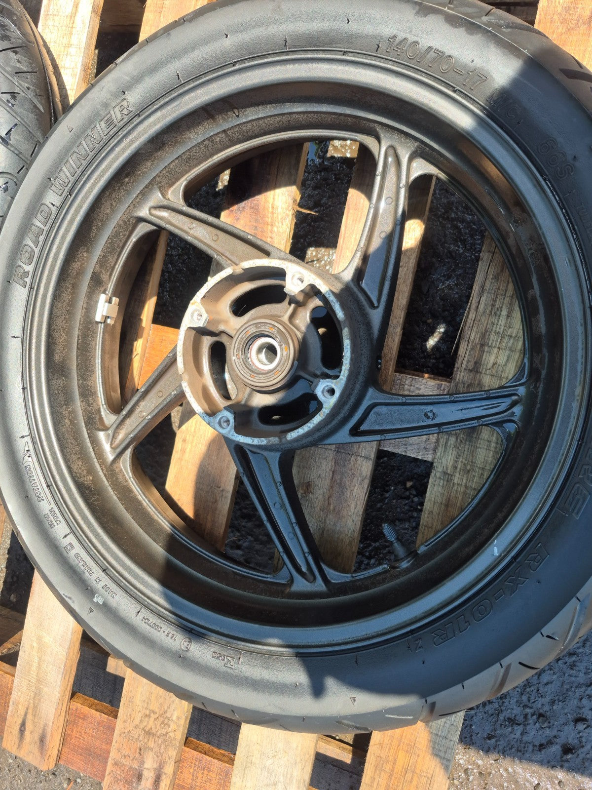 2013 Honda Cbr250 Wheel Rim W/ Tire Front & Rear *straight* OEM