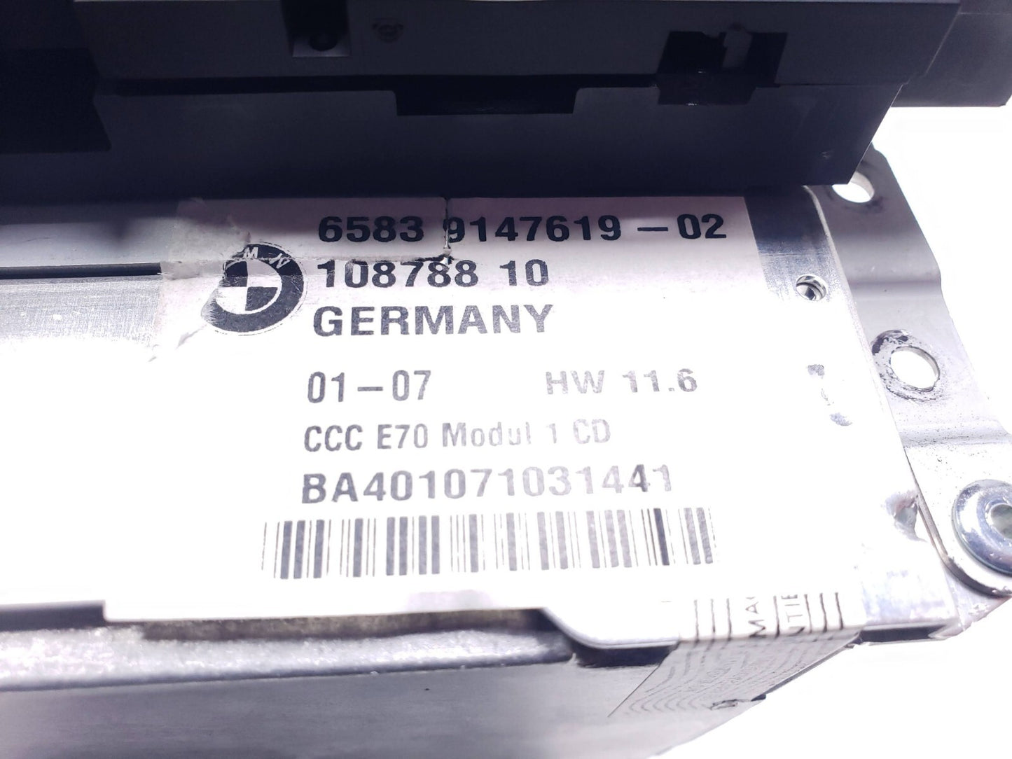 2007 BMW X5 E70 Radio Stereo Cd Player Receiver Navigation System OEM