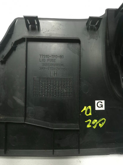2013 Honda Fit Dash Fuse Box Lid Panel Cover OEM