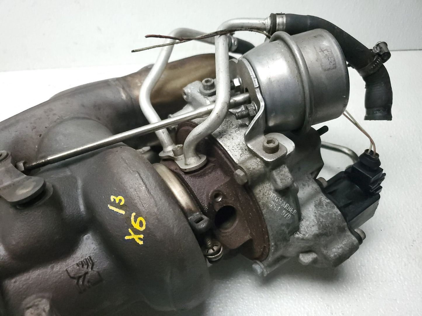 2013 BMW X6 Turbocharger W/ Exhaust Manifold Assy OEM