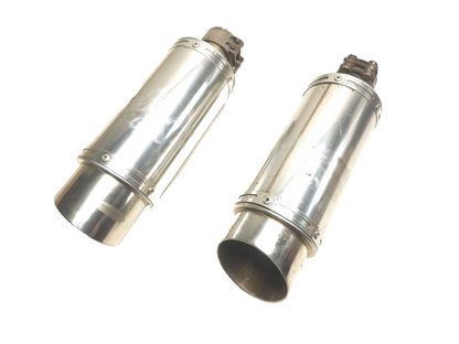 2004 Yamaha Fz6 S Exhaust Muffler Pair Delkivic OEM