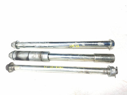 2004 Kawasaki Vulcan 800 Vn800 Wheel Axle Front & Rear W/ Pivot Bolt OEM