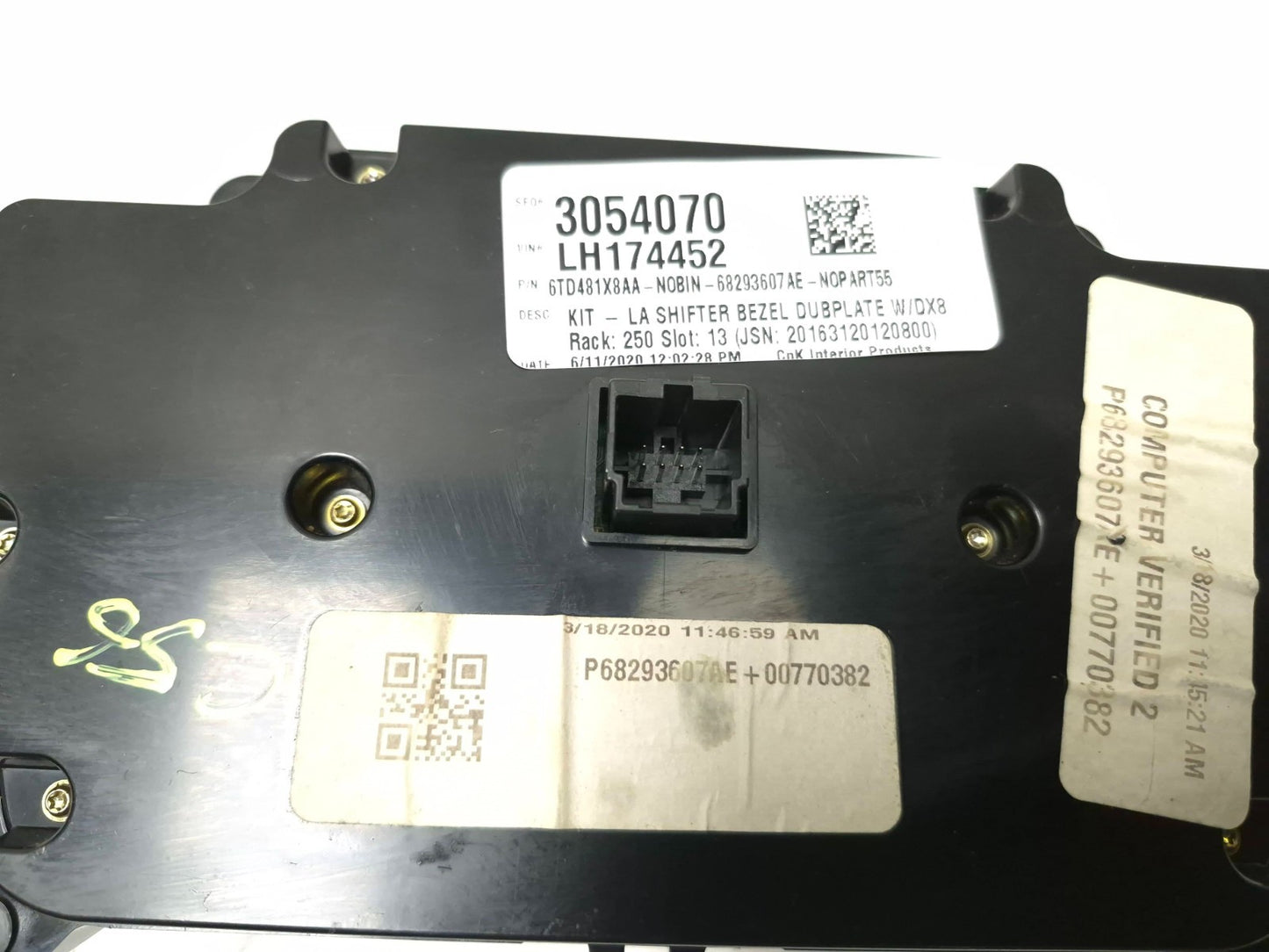 2020 Dodge Challenger Heater A/c Climate Control OEM