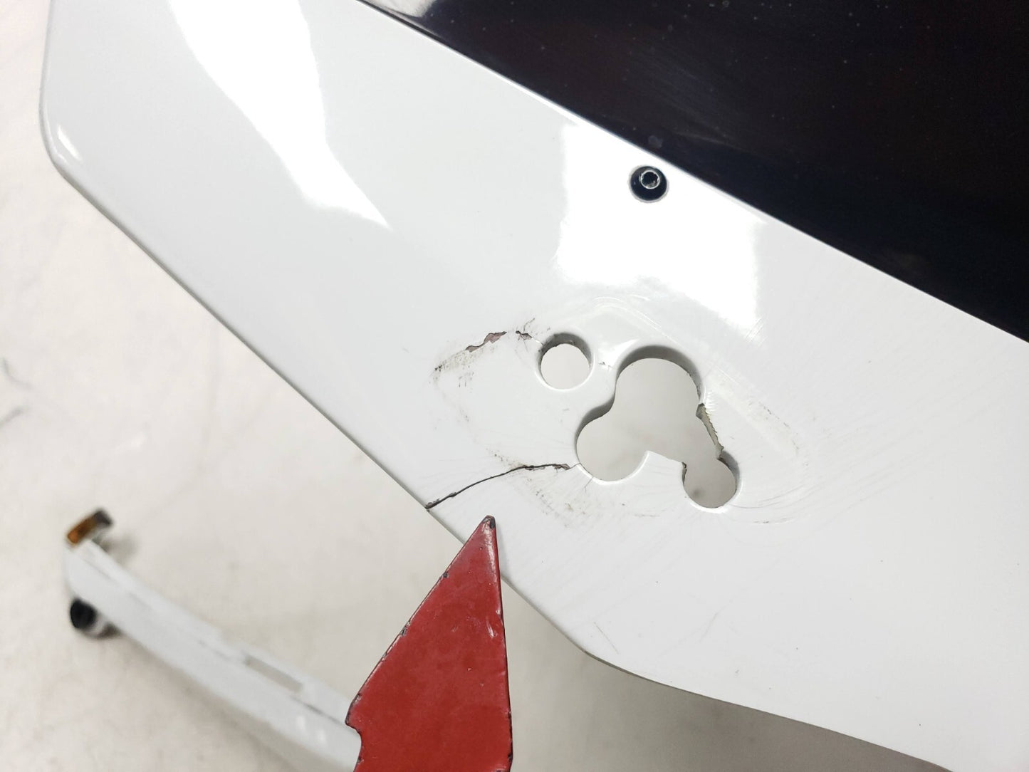 2008 - 2010 Ducati 848 Headlight Upper Cowl Fairing Nose W/ Windshield OEM