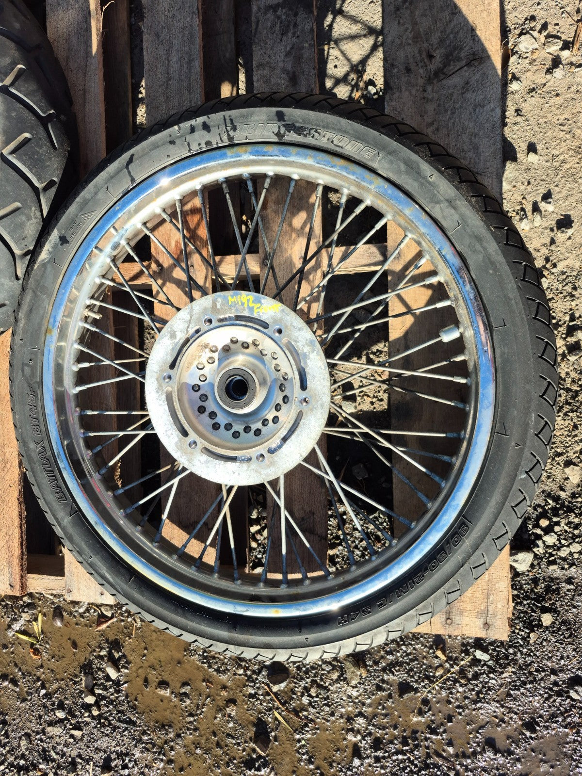 2009 Honda Shadow Vt750 Spirit Wheel Rim & Tire Front & Rear *straight* OEM