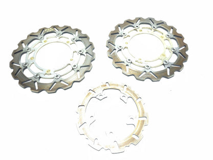 2005 - 2009 Yamaha Yzf R6 Brake Rotor Disc Front & Rear 3pcs OEM