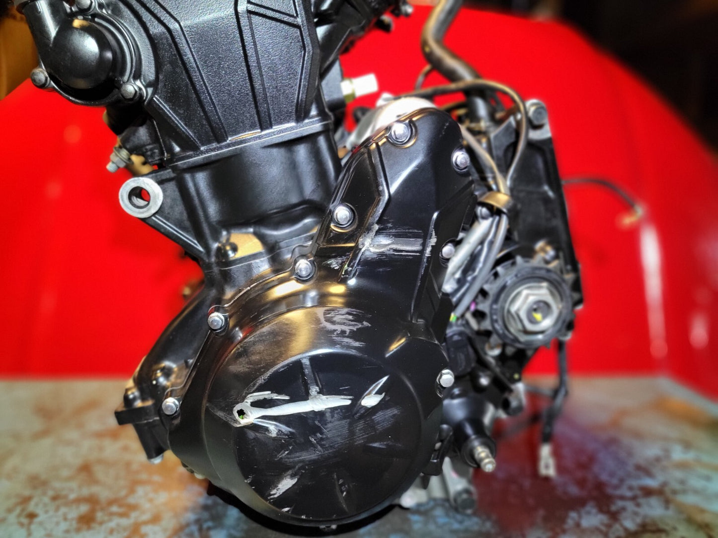2023 Kawasaki Ex650 Engine Motor 2247 Miles * Has Some Damage* ✅