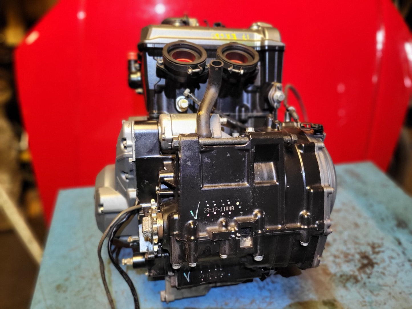2017 Kawasaki Z650 Er650h Engine Motor 7,789 Miles ✅ Has Damage. See Photos