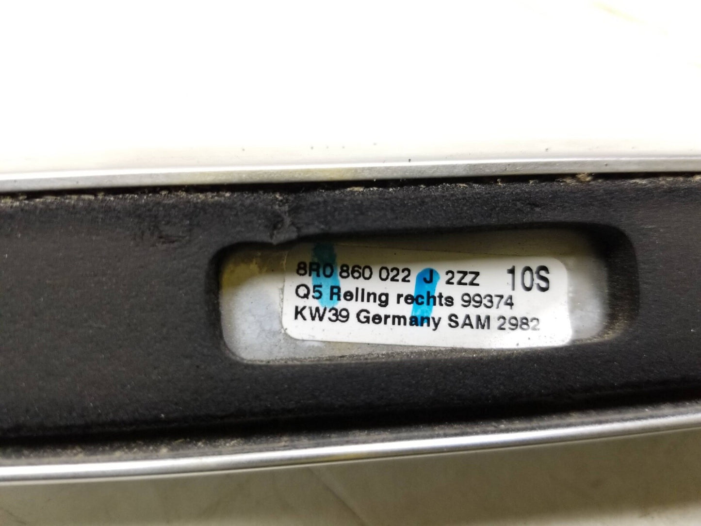 2009 - 2017 Audi Q5 Luggage Roof Rack Rail Left & Right OEM