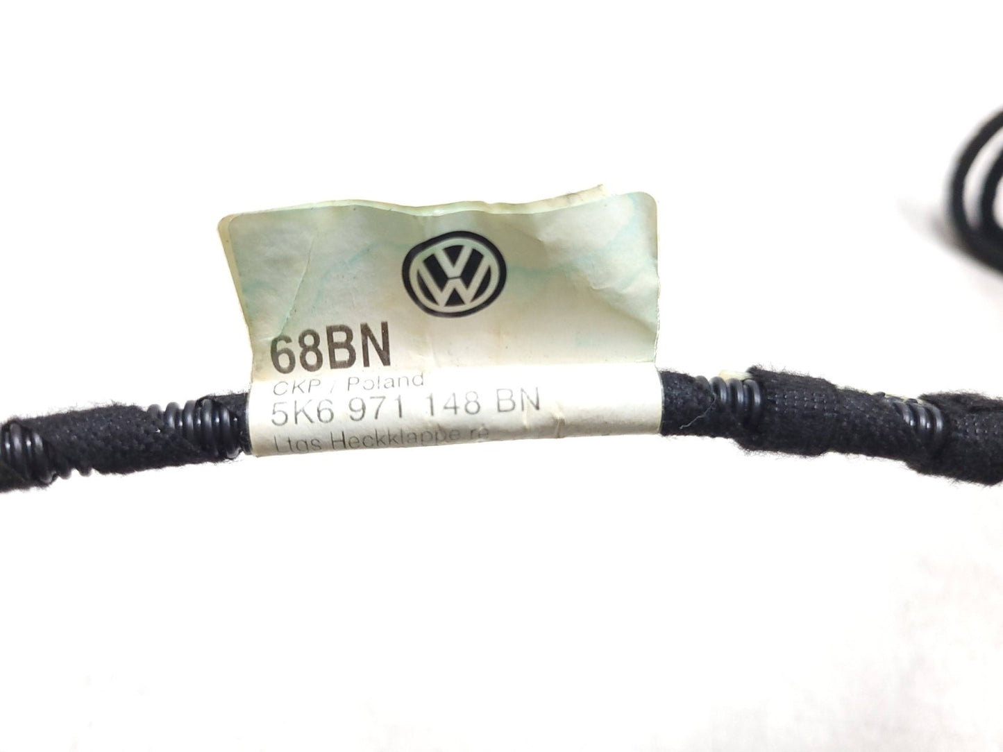 2012 - 2014 VW Golf GTI Trunk Liftgate Wire Harness OEM