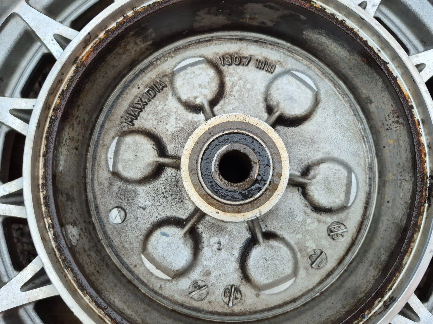 1993 Suzuki Vs800 Intruder Wheel Rim W/ Tire Front & Rear Pair R15 R21 OEM