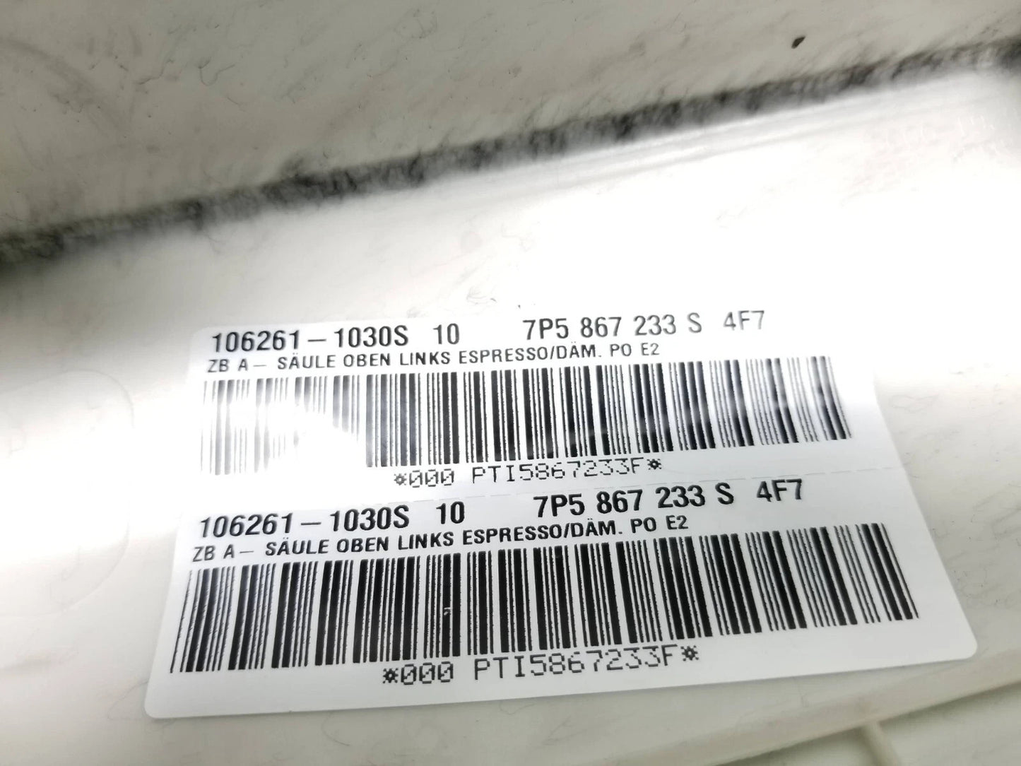 2013 Porsche Cayenne A Pillar Trim Left & Right Pair OEM