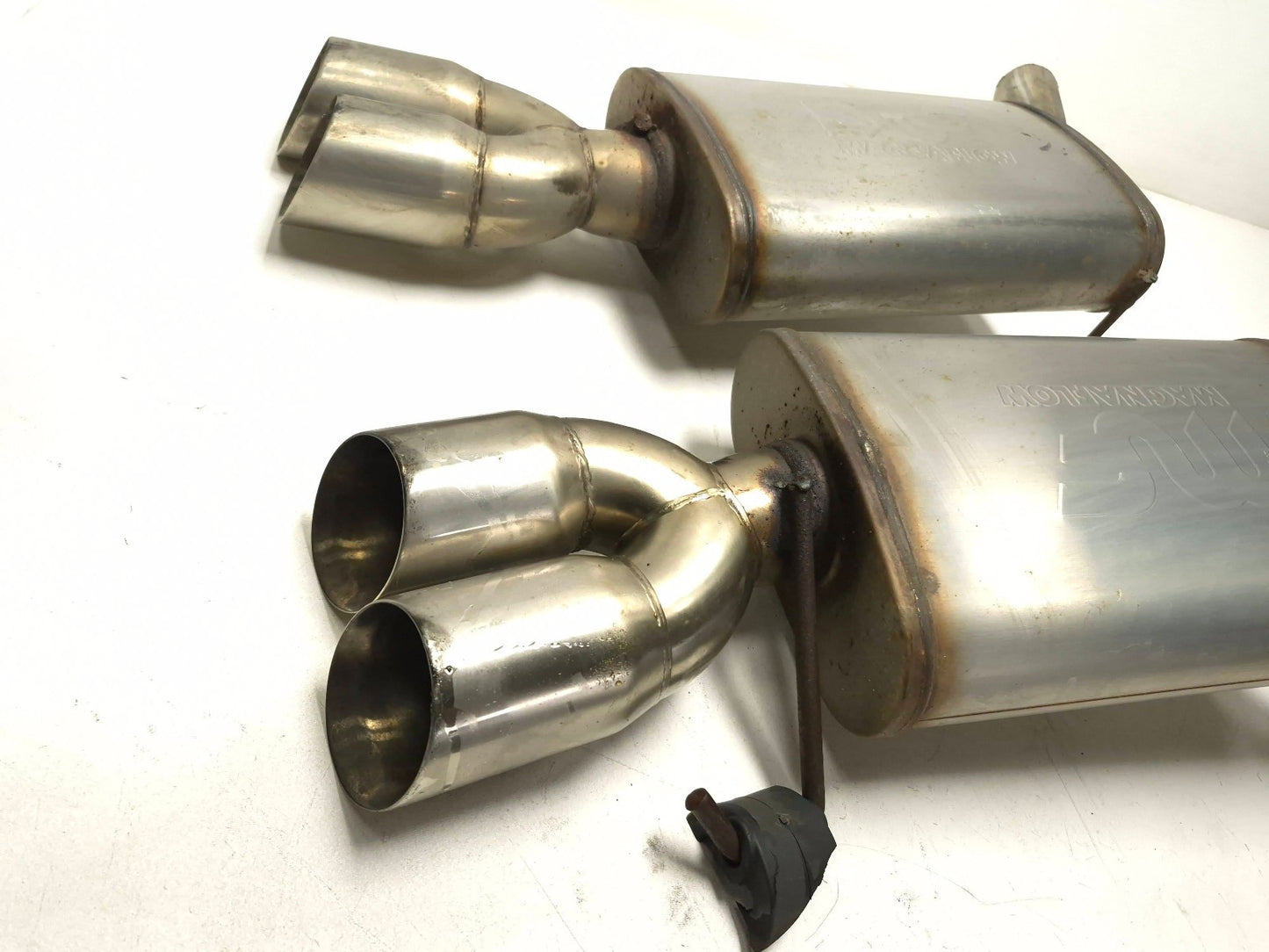 2008 Acura Tl Type-s Exhaust Muffler Dual Tail Baffle Pipe OEM