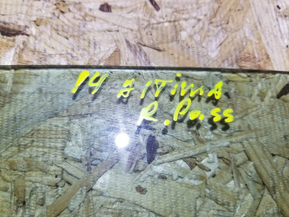 2014 Nissan Altima Rear Door Window Glass Right Passenger Side OEM