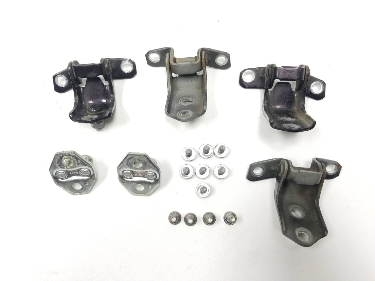 2009 Mazda Cx-7 Driver Side Door Hinge & Striker 6pcs W/ Bolt 11pcs OEM