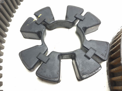 1991 Kawasaki Vulcan 500 En500 Rear Sprocket Pulley Hub & Drive Belt Set OEM
