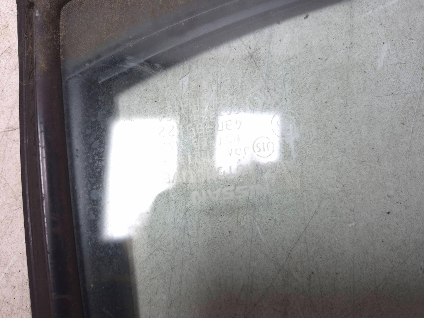 2012 Nissan Leaf Rear Door Vent Window Glass Driver Side Left OEM