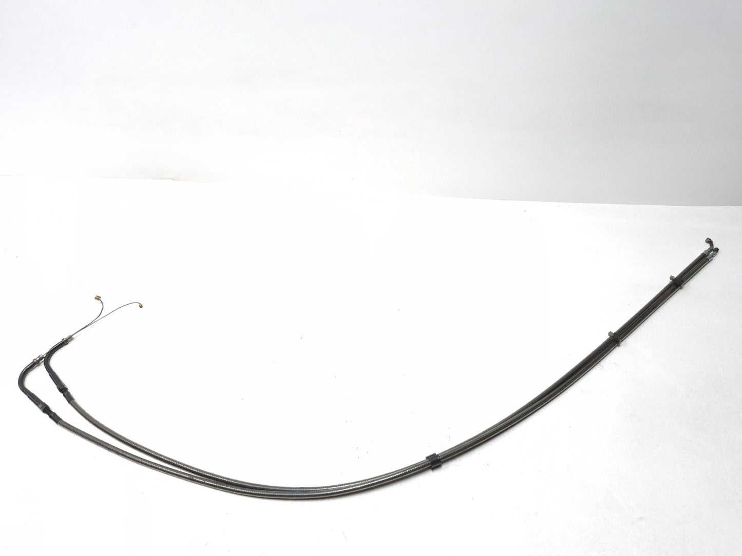 2003 Harley-davidson Fxdl Anniversary Dyna Throttle Cable & Left Grip Pair OEM