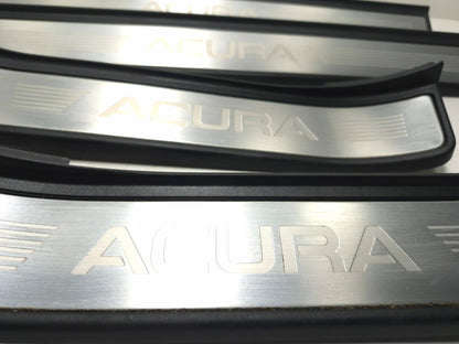 2008 Acura Tl Type-s Door Sill Trim Scuff Plate Rear & Front 4 Pcs OEM