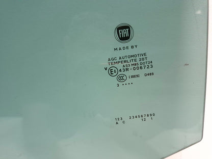2014 Fiat 500l Door Window Glass Rear Driver Side Left OEM