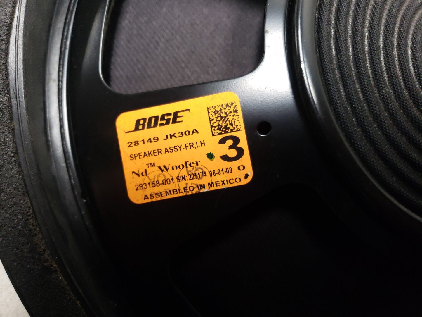 2008 - 2014 Infiniti G37 Audio Speaker OEM