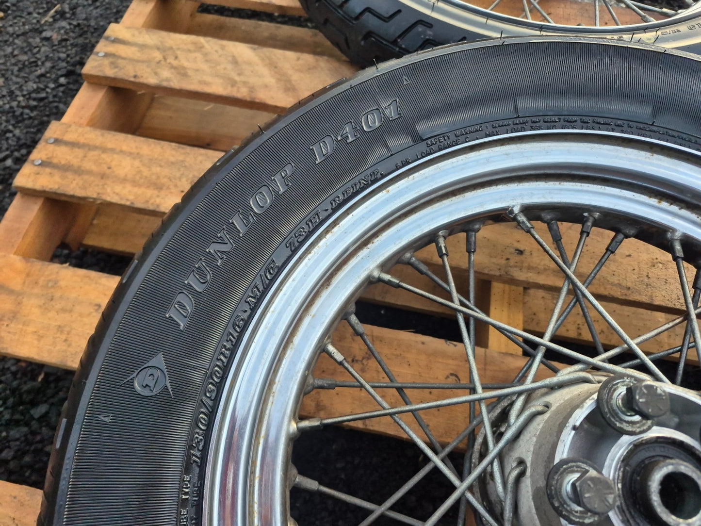 1997 Harley Sportster Xl883  Xl 883 Rear & Front Wheel W/ Tire Pair 16" 19" OEM