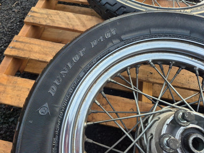 1997 Harley Sportster Xl883  Xl 883 Rear & Front Wheel W/ Tire Pair 16" 19" OEM