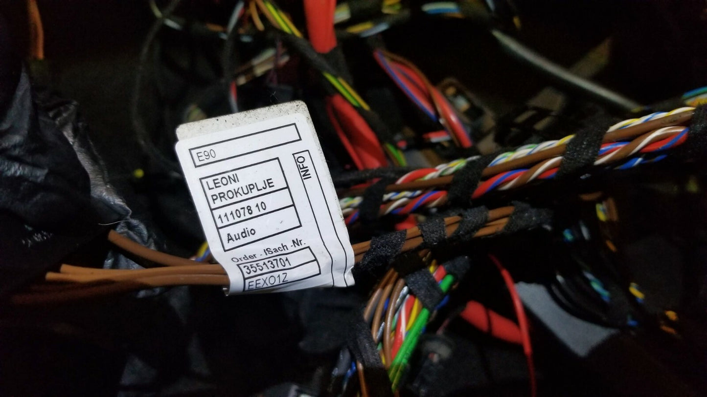 2011 BMW 328xi E90 Under Hood Interior Body Wire Harness OEM