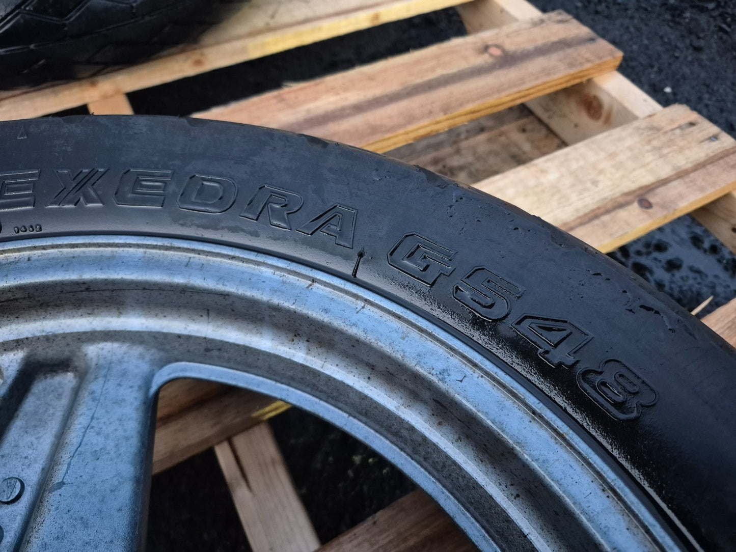 1987 Honda Cbr 1000 F Rear & Front Wheel W/ Tire Pair 17" OEM
